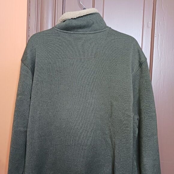 Timberland Men's size M Green Fleece Sweatshirt Sweater - Picture 4 of 11